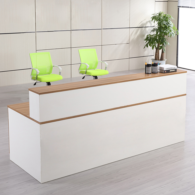 Front desk Reception desk Simple modern company desk Cash register counter Counter Welcome bar Front desk table Small