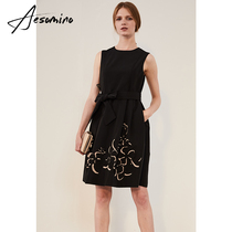 Cut flower black dress 63101166