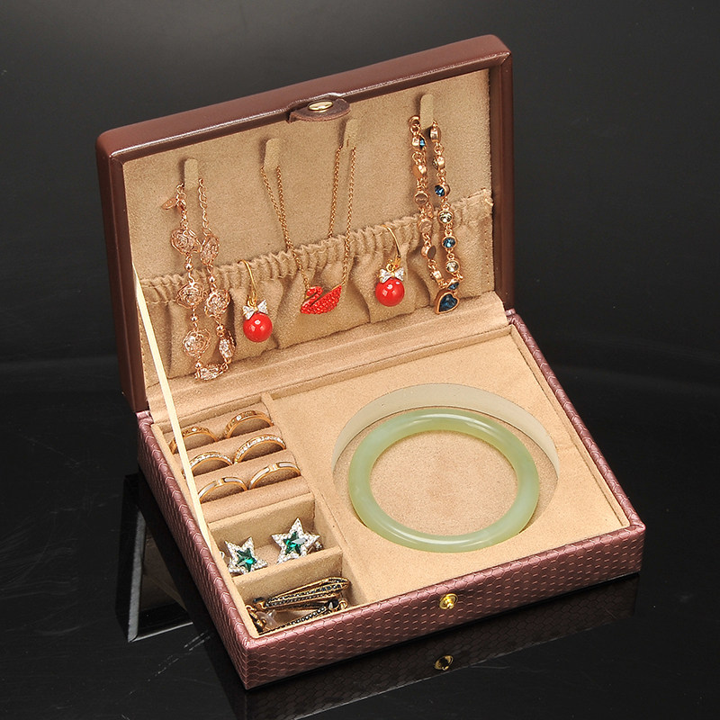 Lady Linet Red New First Accessories Box Portable Jewelry Containing Box Hand Accessories Kit Accessories Box Tour Bag Bracelet Ring Box