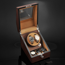 Li Liquan new zebra wooden table watch storage box automatic mechanical watch chain box rotating watch box