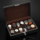 Коробка для часов Lili glass skylight watch box с рисунком из углеродного волокна, кожаная коробка для хранения часов, модная коробка для часов с замком, подарок бойфренду на день рождения mini 0