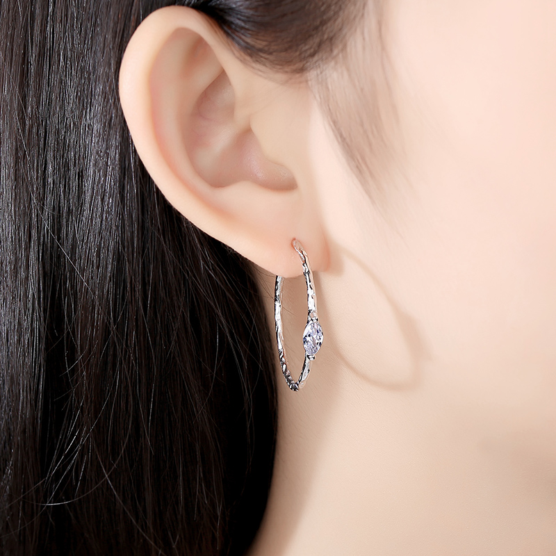 Earrings 2021 New Tide earrings female Xia pure silver earrings mother earrings advanced sense suitable for round face earrings