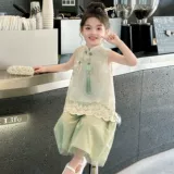 Летний детский тонкий комплект, китайский стиль