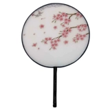 Детский старинный полупрозрачный дворцовый веер, китайский танцевальный костюм для девочек, маленький круглый веер с кисточками, летний