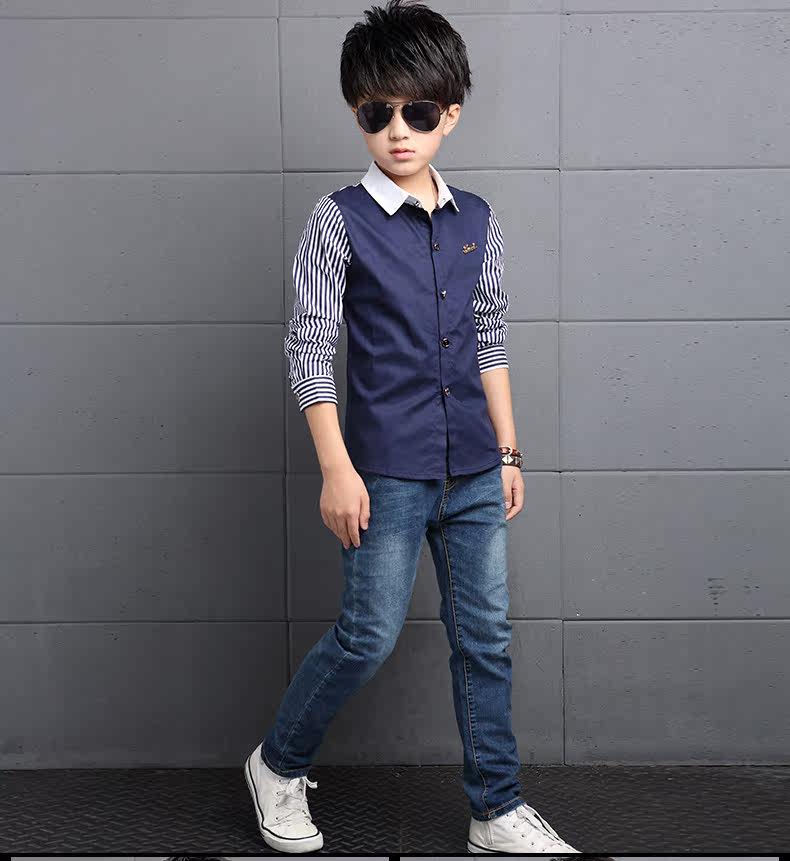 Chemise garcon à manche longue - Ref 2077177 Image 16