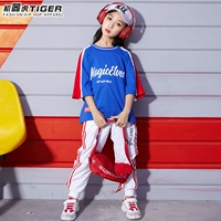 Cô gái hip-hop trang phục nữ hiphop hip-hop triều mùa thu quần dài Cô gái đẹp trai đường phố quần áo khiêu vũ trang phục đồ cho bé gái