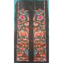 Ethnic style couplet computer embroidery Miao traditional pattern embroidery piece accessories single side size 70*14CM
