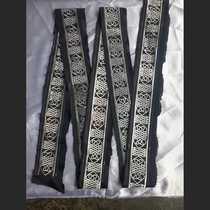 Ethnic style embroidery Chinese knot black Bora big red base cloth clothes skirt lace accessories