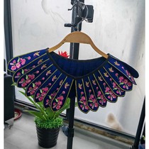 Cloud shoulder fake collar embroidery Opera Ming Dynasty Hanfu Ancient style costume performance costume womens accessories collar