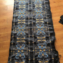 Guizhou batik Miao embroidery butterfly vase bird ethnic style hotel decoration clothing embroidery piece