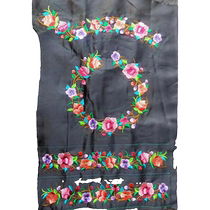 Retro collar hem skirt ethnic style embroidery characteristic embroidery piece Miao handicraft embroidery piece