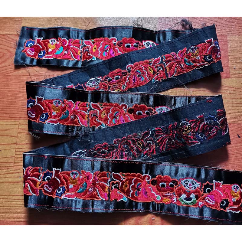 Guizhou lock side embroidery minority dress edge decoration accessories accessories