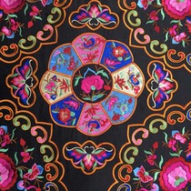 Factory ethnic retro machine embroidery characteristic embroidery piece handmade antique embroidery machine embroidery piece home