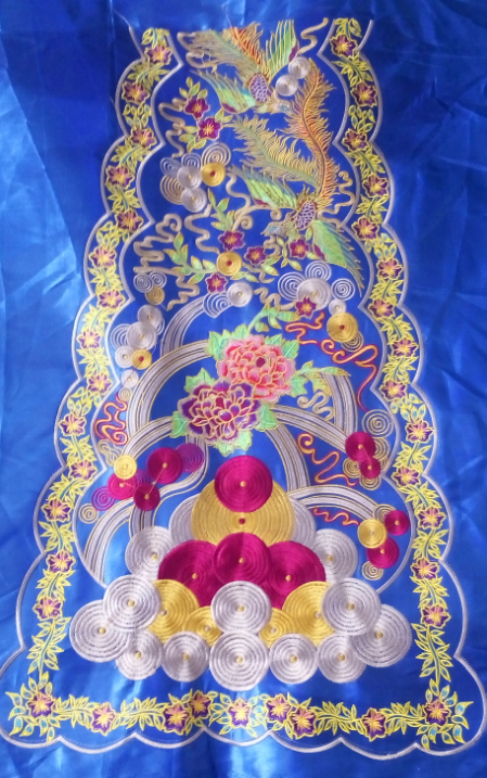 National handicraft gift decoration Computerized embroidery piece Clothing accessories 48*74