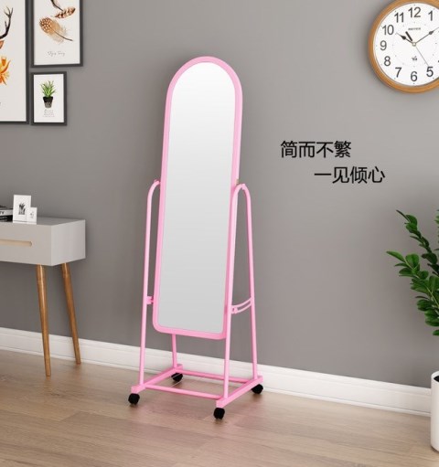 Gương phòng ngủ stereo gương toàn thân dễ thương cô gái phòng ngủ sàn gương lưới màu đỏ in gió cơ thể gương - Gương gương xiaomi