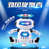 Electric singing and dancing intelligent robot girl rotating dance 1-2-3-4-5 year old boy childrens toy 6