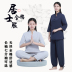 Shang nhân dân tệ như zen đặc biệt loạt bộ yoga phù hợp dài sleevehan váy Thiền ăn mặc phong Trung Quốc zen Tang váy 