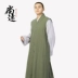 Shang Yuan Shang Yuan cotton mười màu truyền thống 僧 quần áo dài gamma vest áo vest dài quần áo vòng hoa 麻 chất đầy bông áo ba lỗ tập gym Áo vest cotton