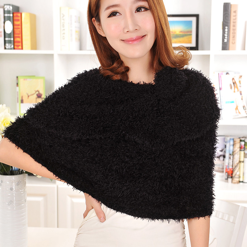 Taiwan 100 Changing Magic Scarf female autumn Winter Korean version Beatle Dual-purpose thickening long version of pure color wool line Multi-functional gird