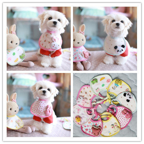 Selling Cute to Super Popularity Double Layer Saliva Towels Pet Drool scarves scarves around the hood