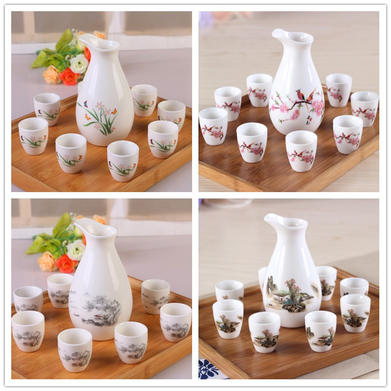 Ceramic wine suits for wine liquor cup of liquor cup small wine pot rice wine points a small handleless wine cup of wine