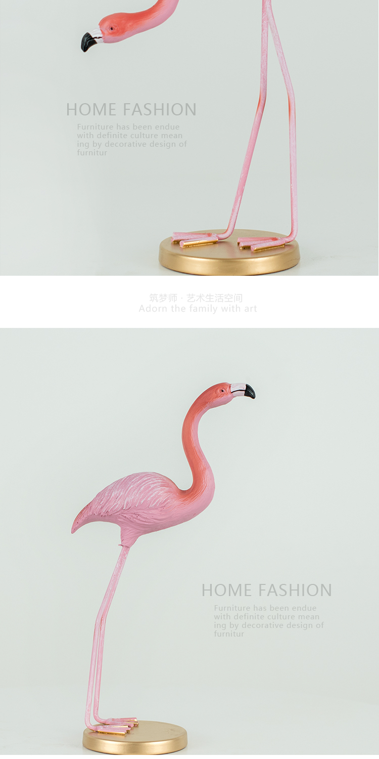 ★ Bắc Âu phong cách flamingo đồ trang trí sáng tạo trang trí nhà phòng khách TV nội thất thiết kế spa mini tại nhà