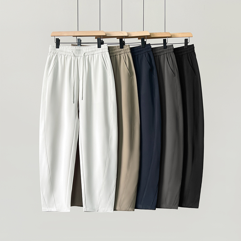Summer New Arrival Drapey Scimitar-Style Dress Pants for Men, Comfortable and Breathable Casual Pants, Couple's Loose Trendy Versatile Long Pants Summer New Arrival Drapey Scimitar-Style Dress Pants for Men, Comfortable and Breathable Casual Pants, Couple's Loose Trendy Versatile Long Pants