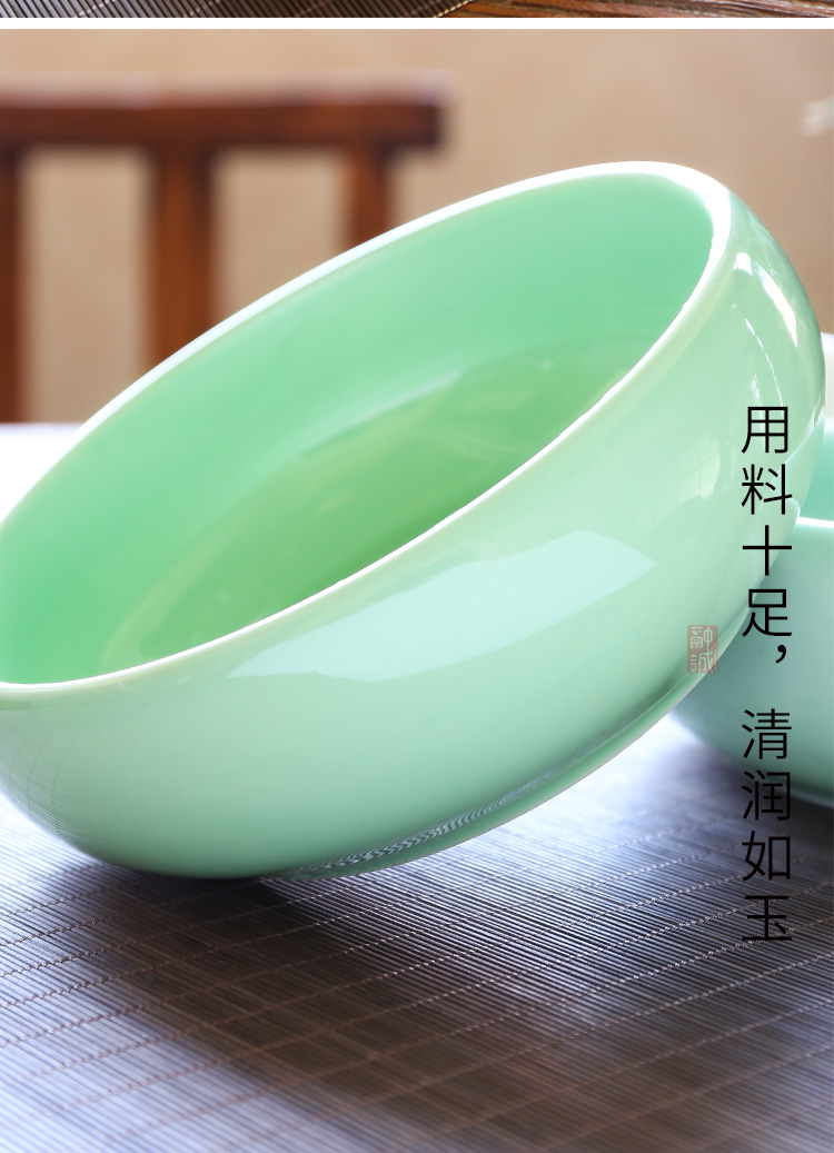 Melts if 8 inch celadon tea to wash to the ceramic tea set large writing brush washer wash water jar tea accessories cup bowl