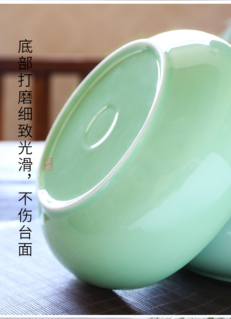 Melts if 8 inch celadon tea to wash to the ceramic tea set large writing brush washer wash water jar tea accessories cup bowl