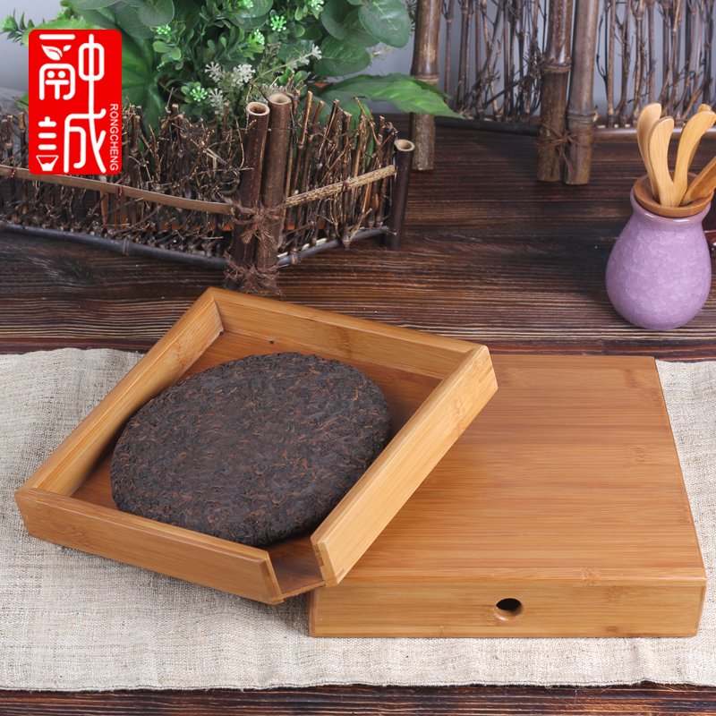 Melts if tea box knife drawer bamboo tea with tea ChaZhen tea tray tea cake tea accessories shelf points