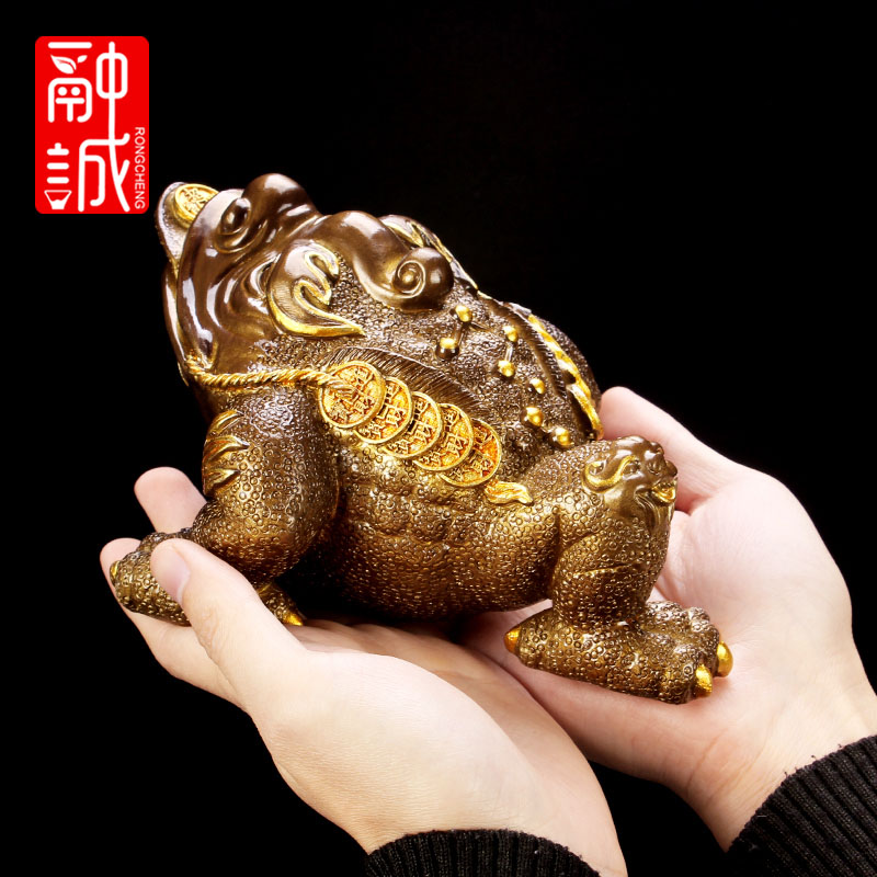 Furnishing articles boutique tea pet color three fine toad tea tea play move toad for its ehrs plaything large color tea sets