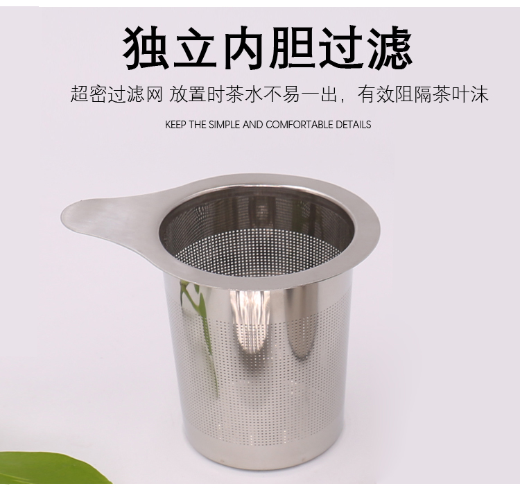 Ngoài trời di động thép không gỉ Kung Fu tea set ngoài trời tea maker lọc ấm trà bếp du lịch cắm trại ấm nhà