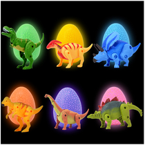 Dinosaur luminous egg deformed folding egg export solid dinosaur model plastic simulation animal childrens toy