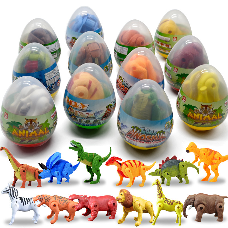Child Small Toy Creative Animal Dinosaur Deformed Egg Kindergarten Small Gift 2021 Hot Sell Ground Stall Source Wholesale