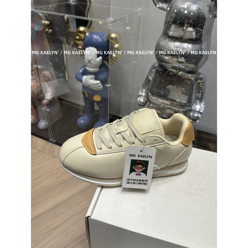 Mg Kaelyn/Butter Bread Shoes Women's Thick-Soled Forrest Gump Shoes 2025 Autumn New Versatile Couple Casual Sneakers