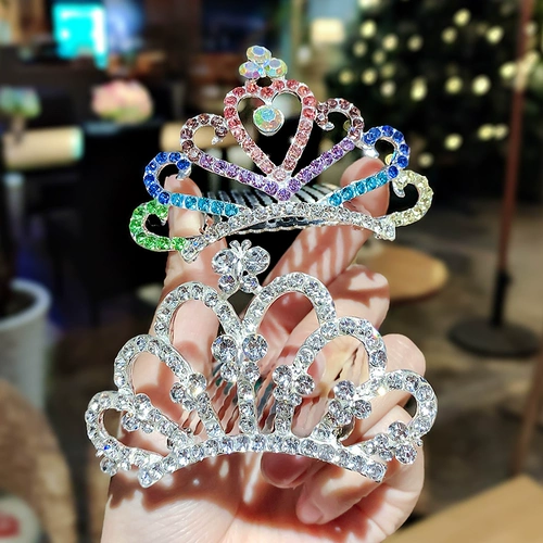 Детская заколка для волос, ободок, аксессуар для волос, наряд маленькой принцессы, милая корона, шпильки для волос, в корейском стиле