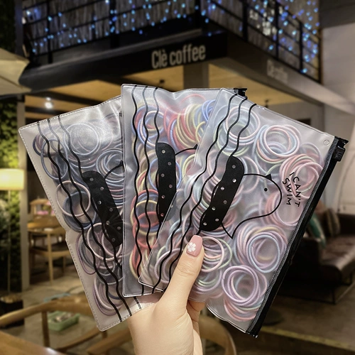 Детский безвредный аксессуар для волос, эластичная резинка для волос, простой и элегантный дизайн, не повреждает волосы