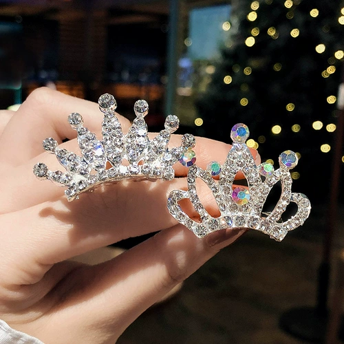 Детская заколка для волос, ободок, аксессуар для волос, наряд маленькой принцессы, милая корона, шпильки для волос, в корейском стиле