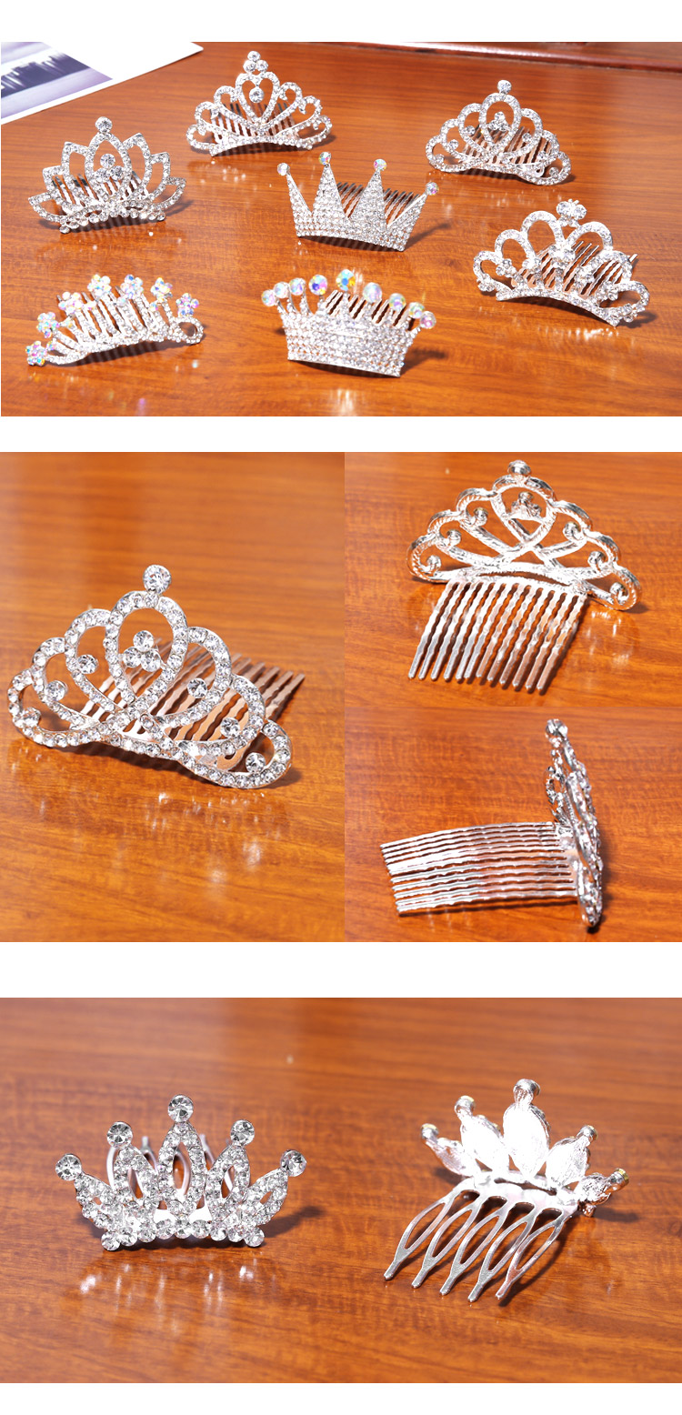 Trẻ em Hàn Quốc vương miện headband công chúa dễ thương rhinestone cô gái tóc phụ kiện bé vương miện cô gái nhỏ kẹp tóc đầu đồ trang sức