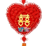 福源祥 Новый китайский подвесной узел для гостиной, большой символ 囍, вход в дом, китайский фестиваль, кулон, свадебный подарок