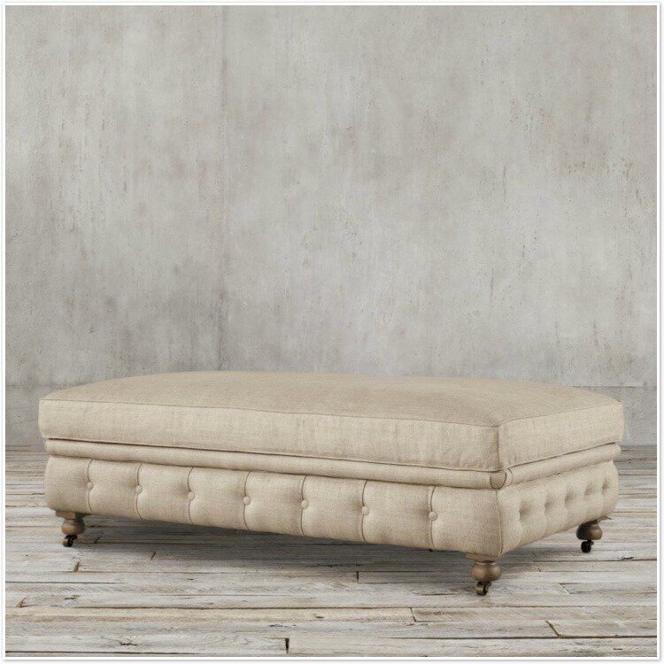 American country entry sofa stool foot change shoe stool fabric bench square stool modern minimalist footrest can be customized