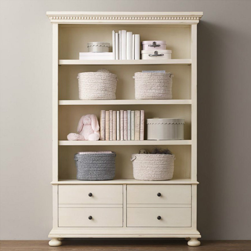 Style solid wood bookcase containing cabinet multifunction containing cabinet multilayer bookcase floor bookcase Jane O RH antique furniture