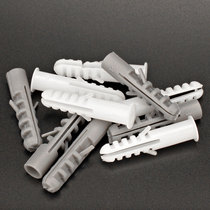 Gray plastic expansion pipe plug small yellow croaker expansion screw plastic pipe nylon expansion plug anchor bolt M8M10-M16