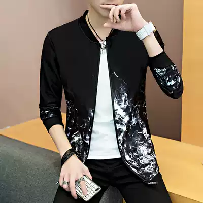 Spring student baseball uniform men Korean version of slim teens casual jacket Tide men's spring and autumn coat