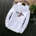 Mùa thu cộng với áo hoodie nhung bóng chày đồng phục nam phiên bản Hàn Quốc của thanh niên tự tu đen áo len nam áo khoác thủy triều áo khoác jean nam Đồng phục bóng chày