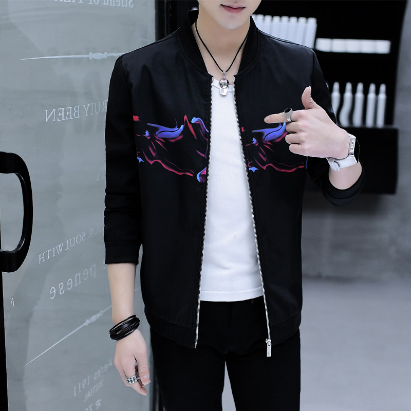 Spring men Korean edition of recreational jacket tide men's clothing baseball clothing couples coat for spring and autumn men