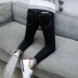 Mùa hè đen kéo dài chín điểm quần jeans nam phiên bản Hàn Quốc của quần tu luyện 9 điểm chân quần thủy triều nam mỏng phần quần nam - Quần jean áo nam đẹp Quần jean