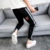 Mùa thu quần jean co giãn mỏng Phiên bản Hàn Quốc của quần dài thanh niên tự tu dưỡng quần nam màu đen quần nam dài quần thể thao nam Cao bồi