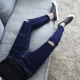 Mùa thu đen 9 điểm quần jeans nam Phiên bản Hàn Quốc của quần lọt khe quần thủy triều nam thường co giãn 9 điểm quần nam quần áo thể thao nam