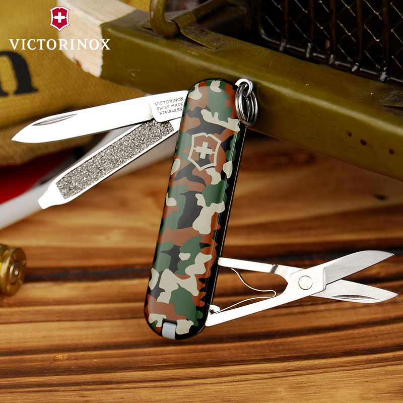 Original Vickers Swiss Army Knife 58MM Mini Model 0 6223 94 Camouflage Multifunctional Swiss Knife